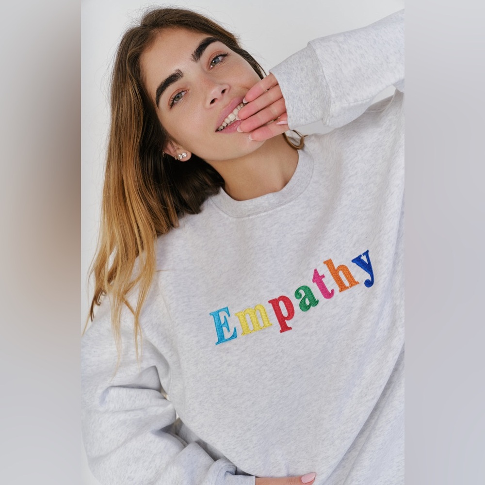 The Mayfair Group Empathy Always Grey Crewneck OS